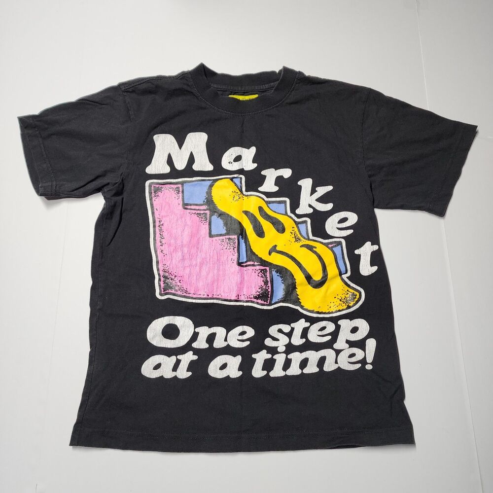 Chinatown Market One Step At A Time Large Mens T-Shirt Siza SMALL CTM SMILEY